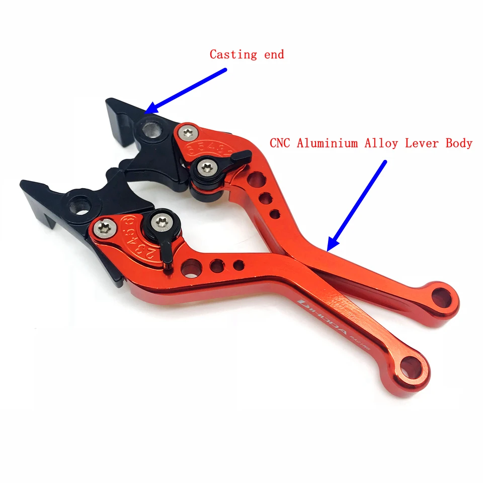Détail du levier de frein CNC POUR MOTO