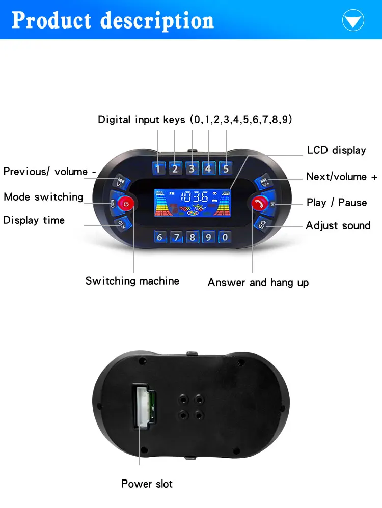 Aperçu des fonctions du système audio moto POUR MOTO
