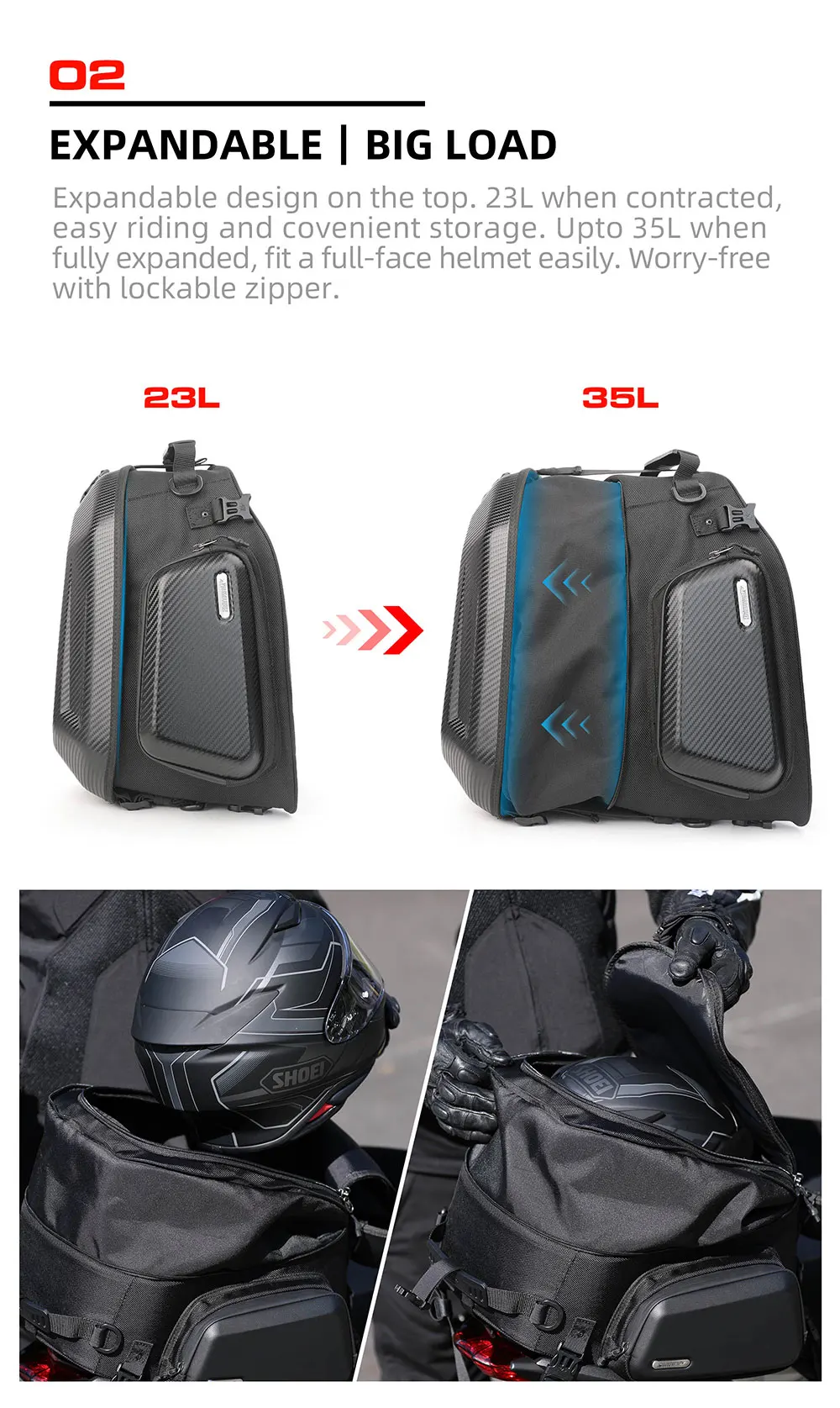 Sac de selle arrière POUR MOTO image 7