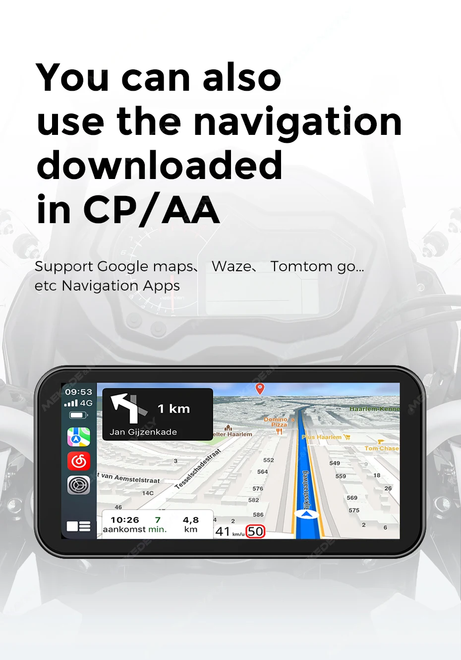 Interface écran GPS moto POUR MOTO