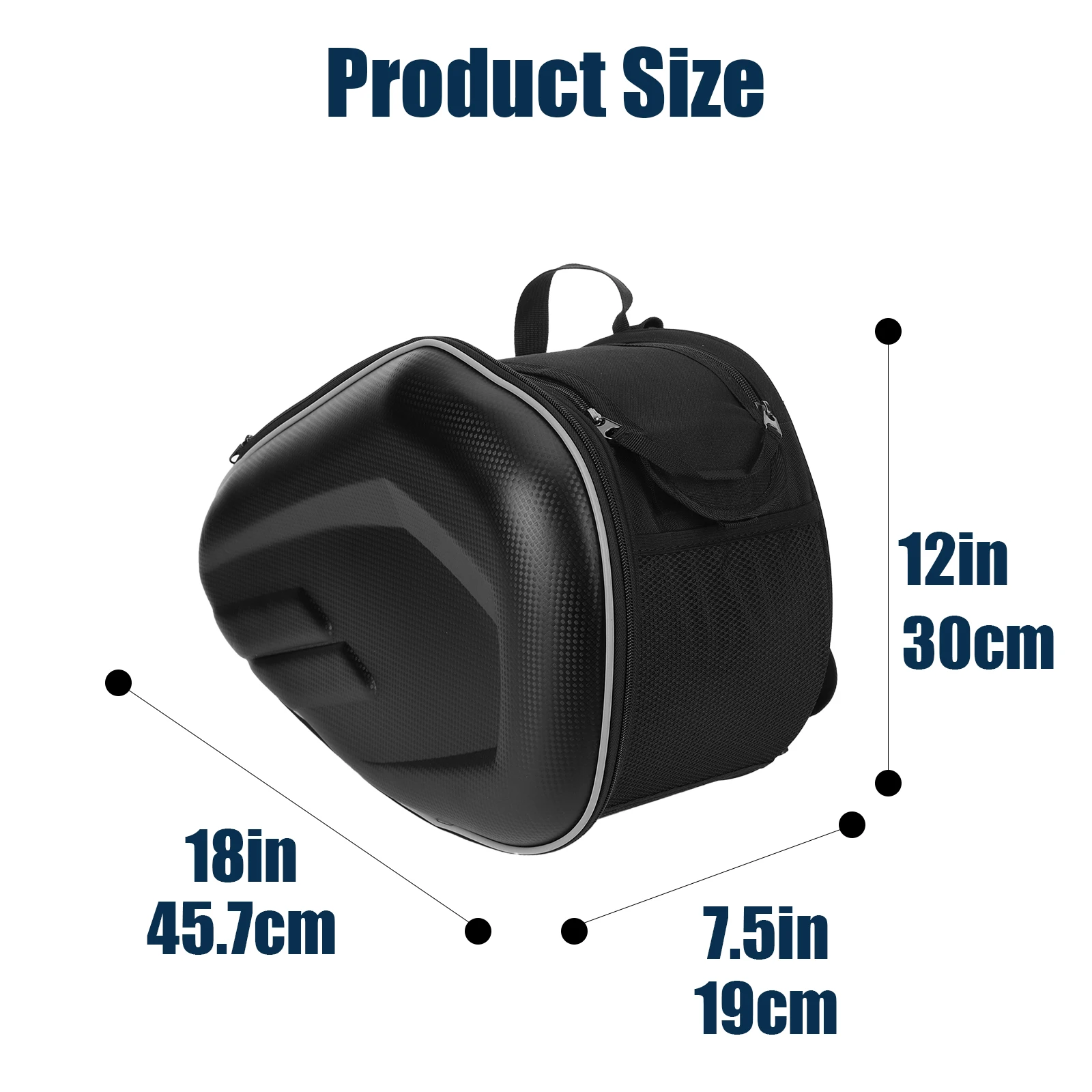 Sacoches latérales arrière étanches 58L pour moto