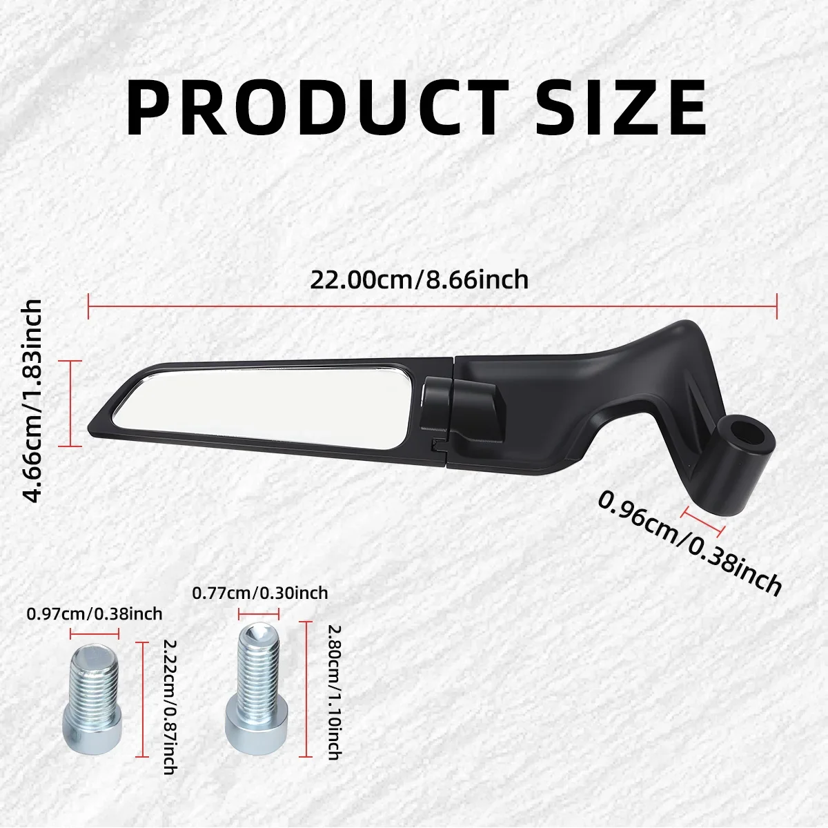 Motorcycle Blade Wing Rearview Mirrors FOR MOTORCYCLE Motorcycle Blade Wing Rearview Mirrors FOR MOTORCYCLE