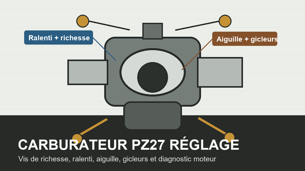 carburateur pz27 réglage carburateur pz27 réglage