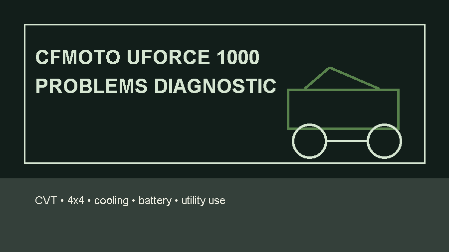 cfmoto uforce 1000 problems cfmoto uforce 1000 problems