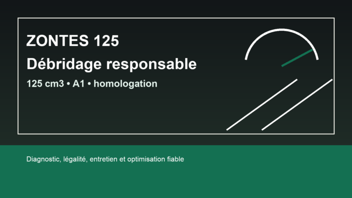 comment débrider une 125 zontes