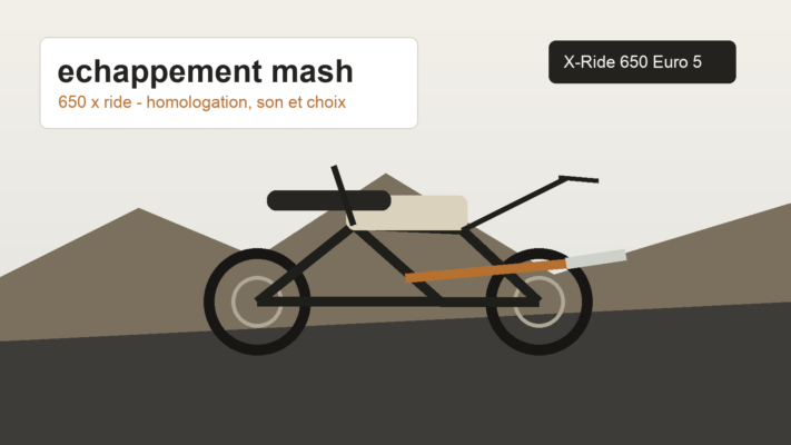 echappement mash 650 x ride