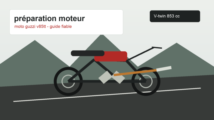 préparation moteur moto guzzi v85tt