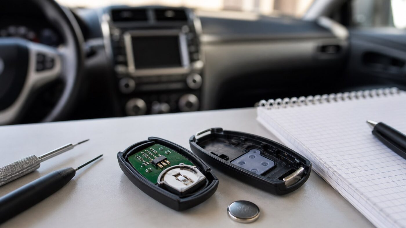 réinitialiser clé toyota yaris
