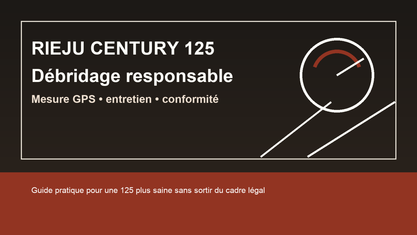 rieju century 125 débridage