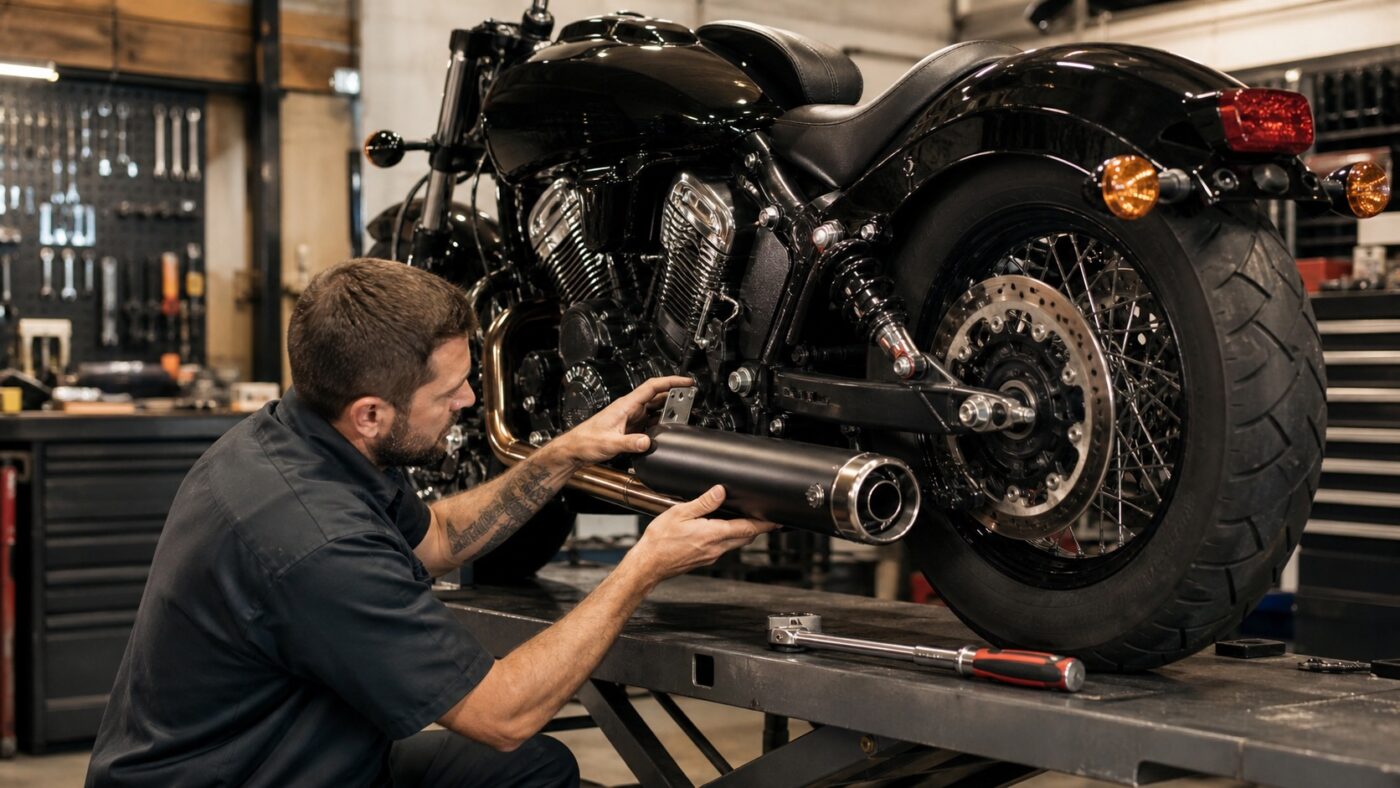 modification échappement indian scout