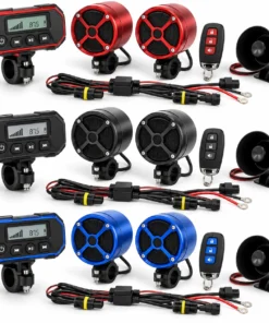 Système audio Bluetooth moto avec écran LCD